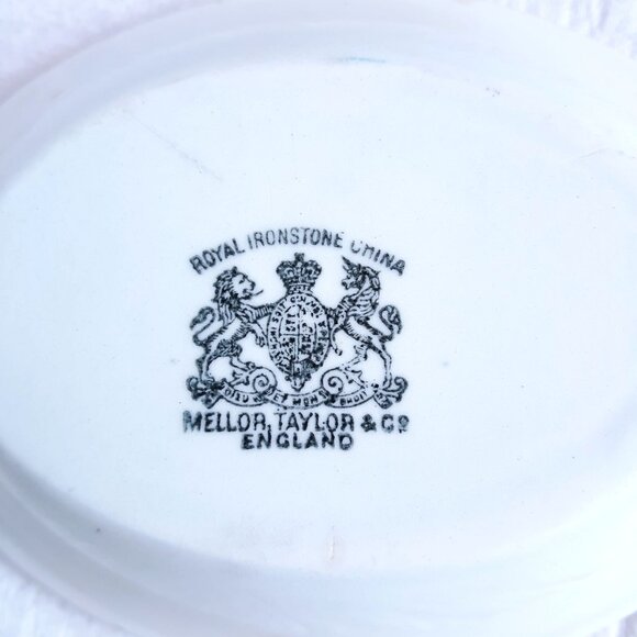 Mellor, Taylor & Co Antique Copper Tea Leaf Ironstone 5.5' Bowl Trinket Dish Eng - Picture 5 of 8